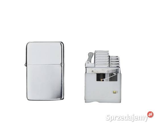 Srebrna Zapalniczka Benzynowa w Zestawie z Ostrowy nad Okszą