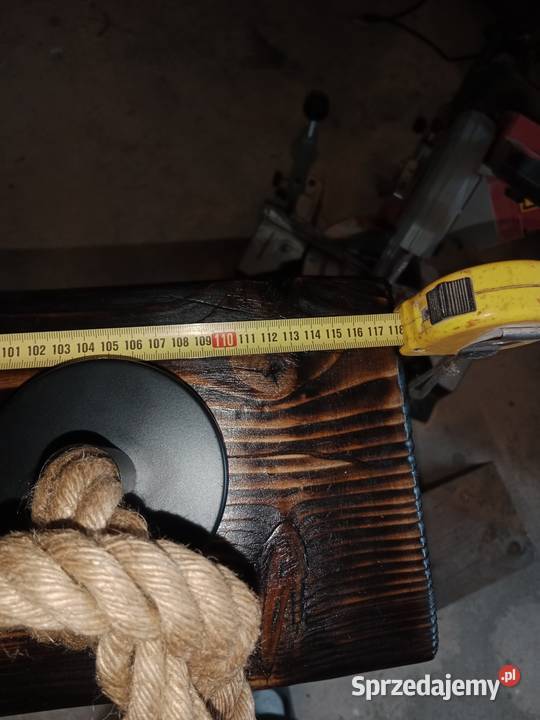 Lampa z drewna belka Dąbrowa Górnicza