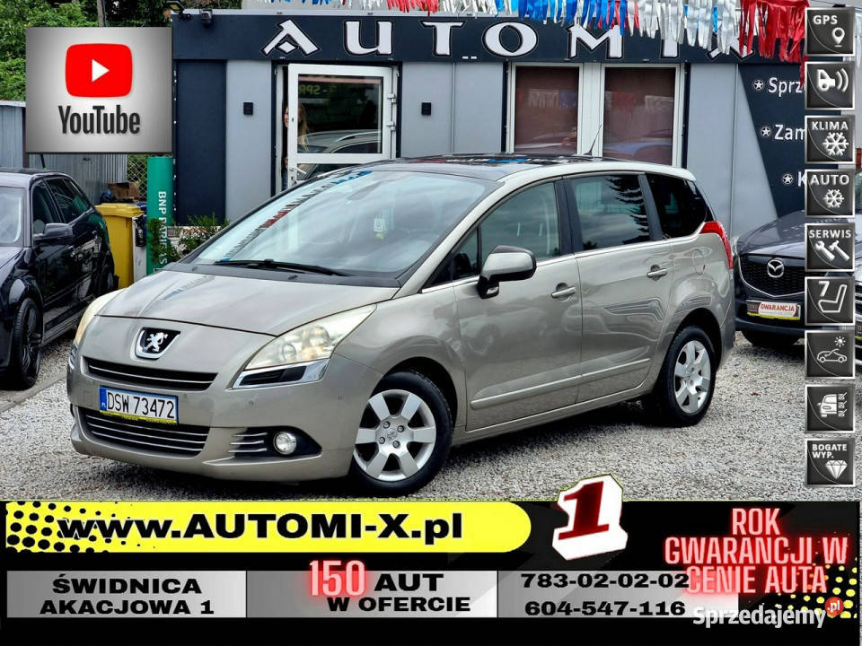 Peugeot 5008 Navi Panorama Head Up 120 16 benz Świdnica