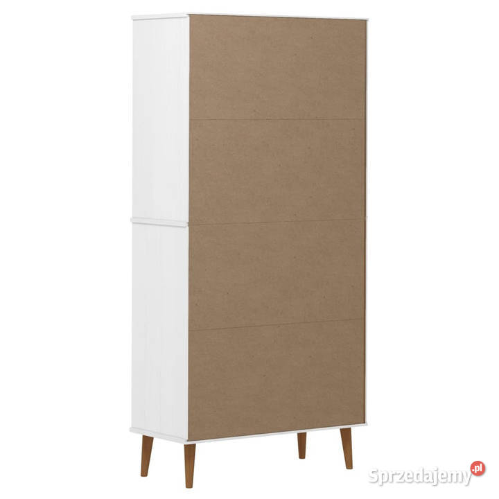 Szafka na książki MOLDE biała 85x35x1705 lita mazowieckie