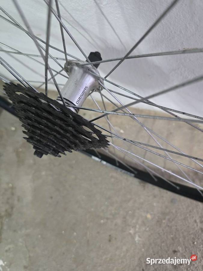 Koło rowerowe aluminiowe z zębatką Części i akcesoria pomorskie Czarna Woda