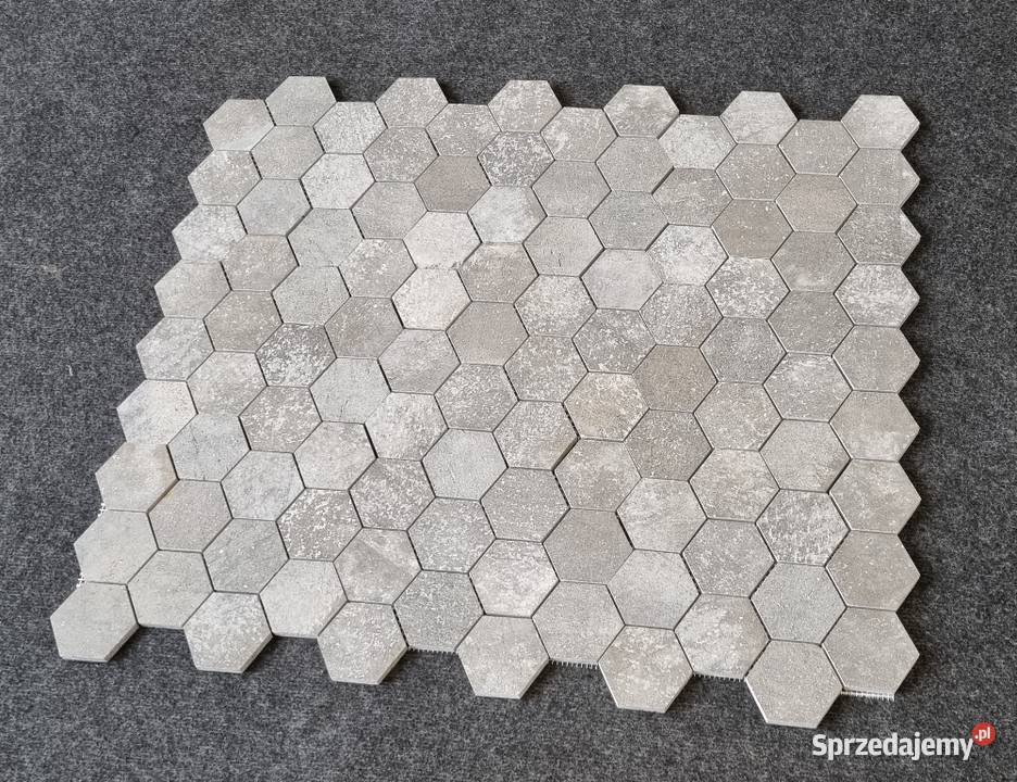 MOZAIKA MARMUROWA BLACK LAVA HEXAGON MATOWA dolnośląskie Bielawa