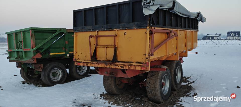 Przyczepa tandem skorupa 12t Richard Western Rolnictwo Kijany sprzedam