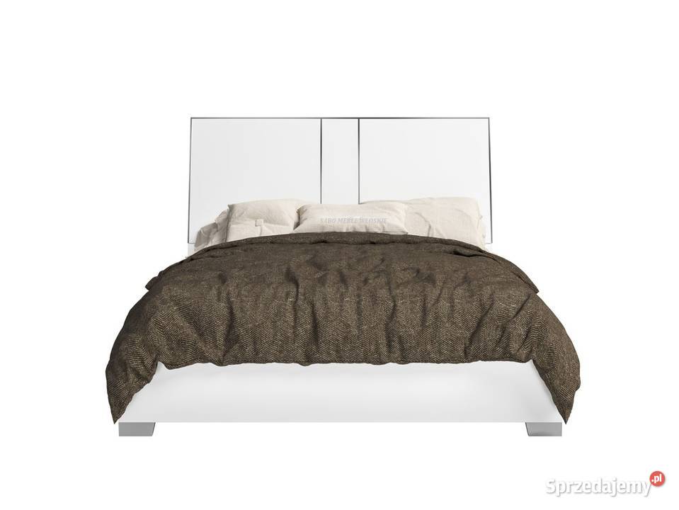 Nowoczesne łóżko 180 włoskie Kolekcja Biała Przemyśl