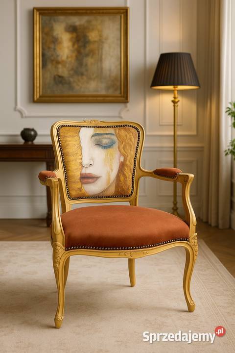 Fotel ludwikowski fotel dekoracyjny fotel do 60cm Kołobrzeg
