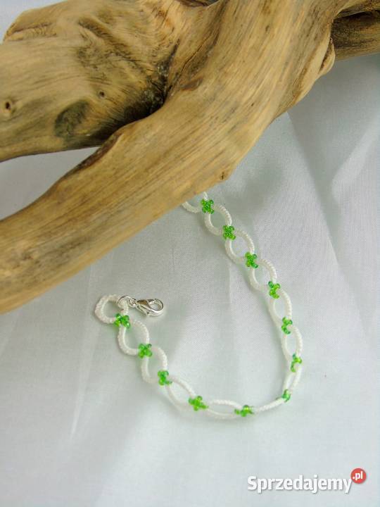 Bransoletka koronkowa Wiśniowa