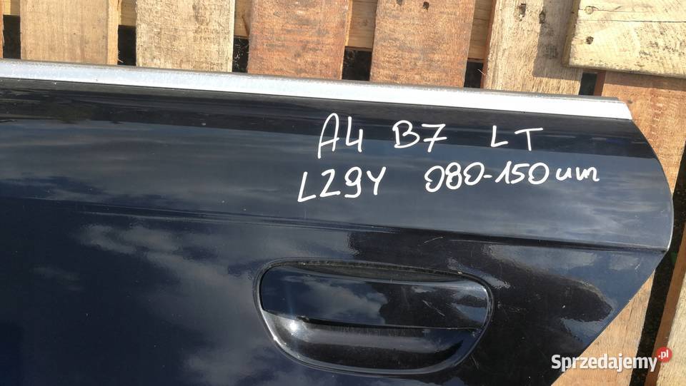 DRZWI LEWY TYŁ AUDI A4 B7 LZ9Y 080150 UM osobowe Przystajń