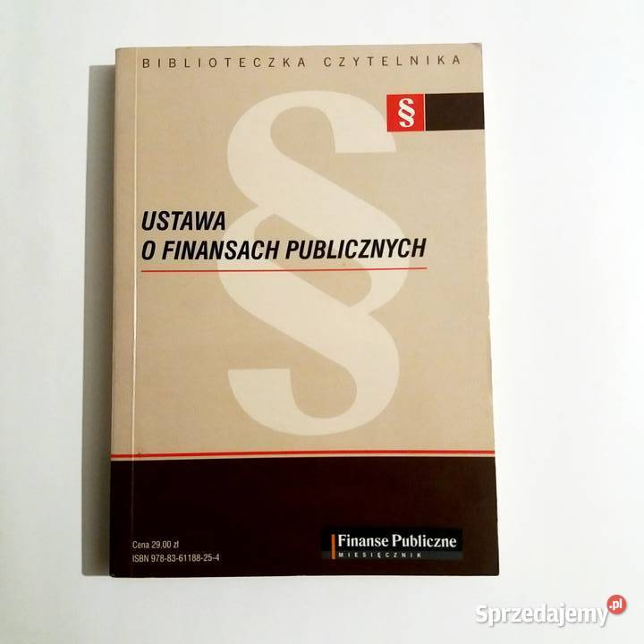 Ustawa o finansach publicznych Łódź sprzedam