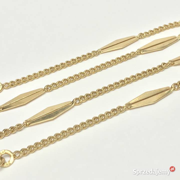Złoty ŁAŃCUSZEK naszyjnik damski 18K PANCERKA 42 Warszawa sprzedam