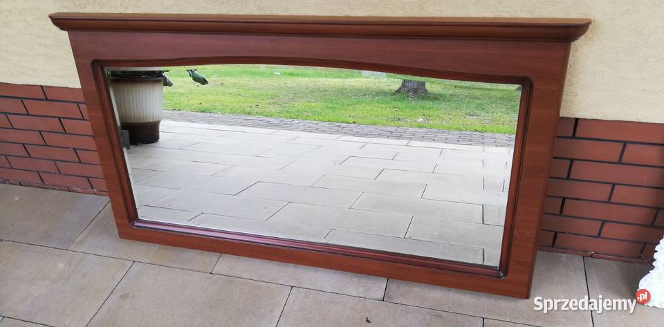 Lustro stylowe Natalia w drewnianej ramie BRW Garwolin