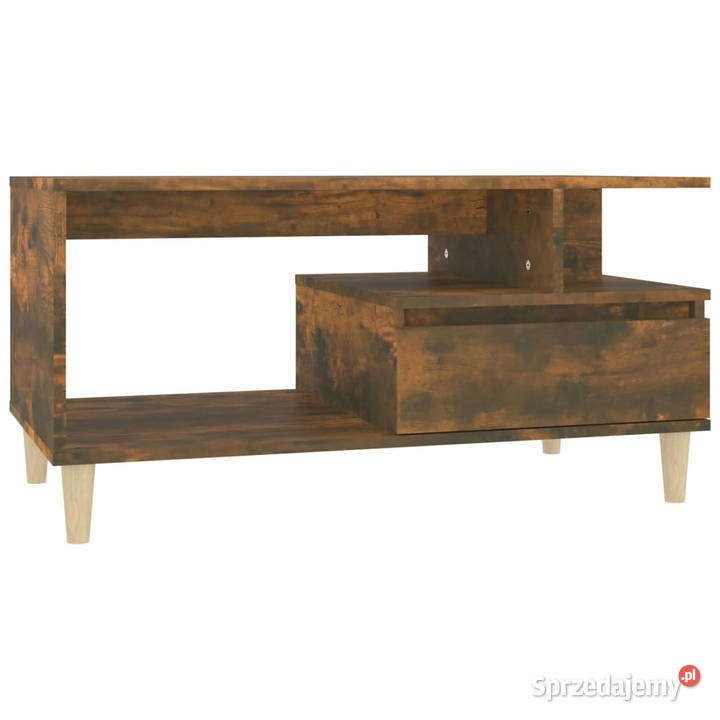Stolik kawowy przydymiony dąb 90x49x45 WM819617 Stoły mazowieckie
