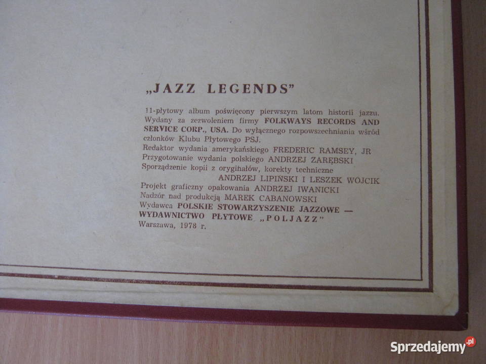 Plytu winyl Jazz Legends dolnośląskie Legnica