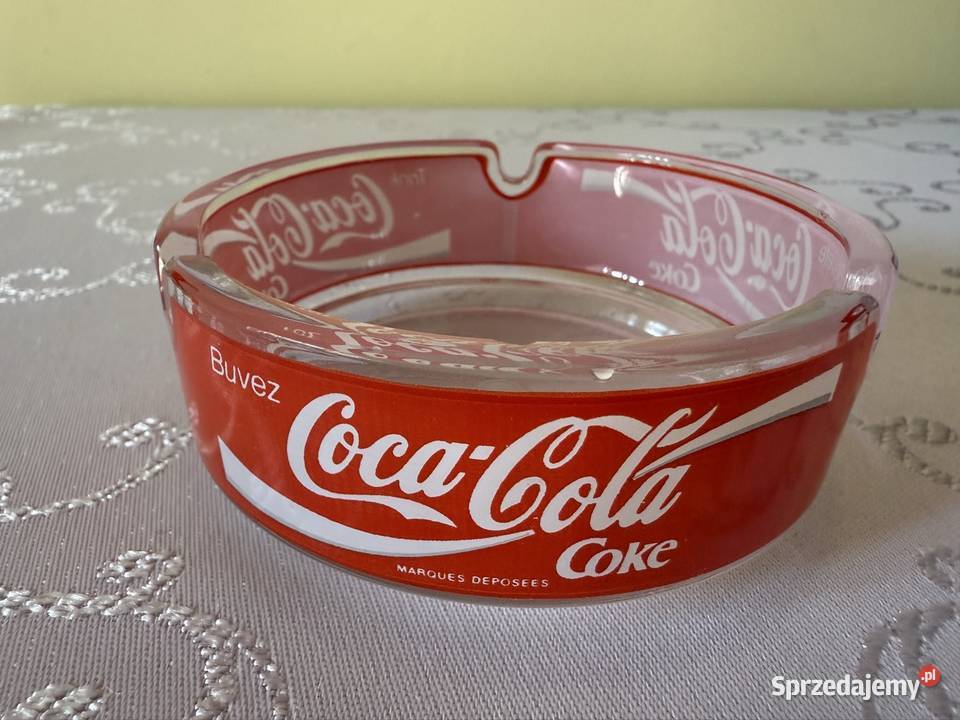 Popielniczka CocaCola Coke Vintage Szklana Lata Czerwionka-Leszczyny