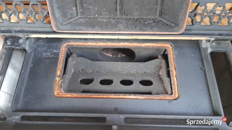 Piec kominek kaflowo żeliwny szamot Niemiecki Piece wolnostojące Garby