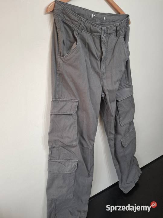 Bershka M spodnie cargo bojówki unisex Kraków