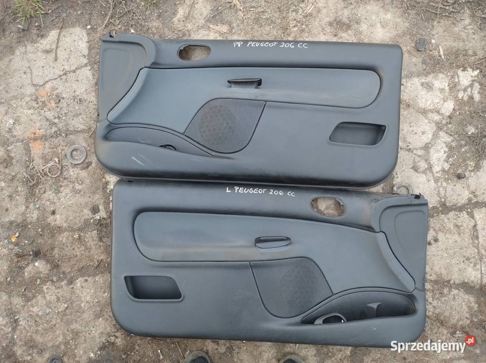 PEUGEOT 206 CC cabrio boczek tył przód drzwi osobowe Tapicerki samochodowe Części samochodowe