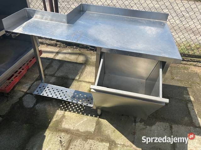 Stół przyścienny z koszem na śmieci dolnośląskie Głogówko