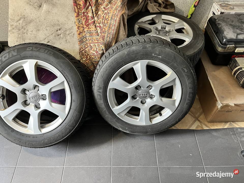 Koła alufelgi R16 z oponami zimowymi Audi śląskie Siemianowice Śląskie sprzedam