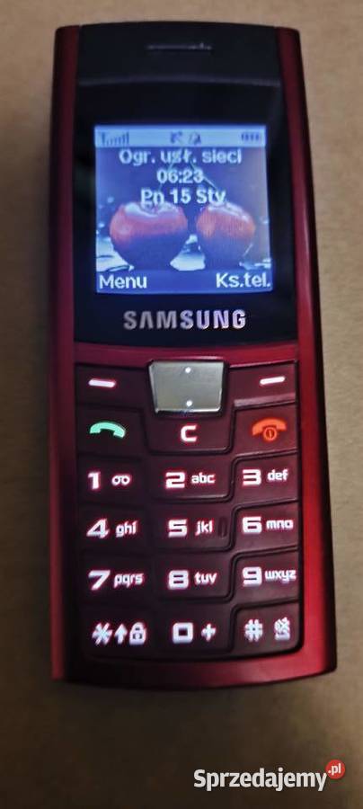 Unikat Samsung SGHC170 Red prawie nowy Samsung Gliwice sprzedam