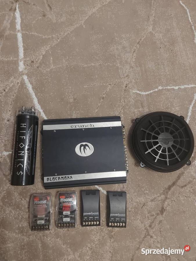Wzmacniacz samochodowe car
audio Crunch lubelskie sprzedam