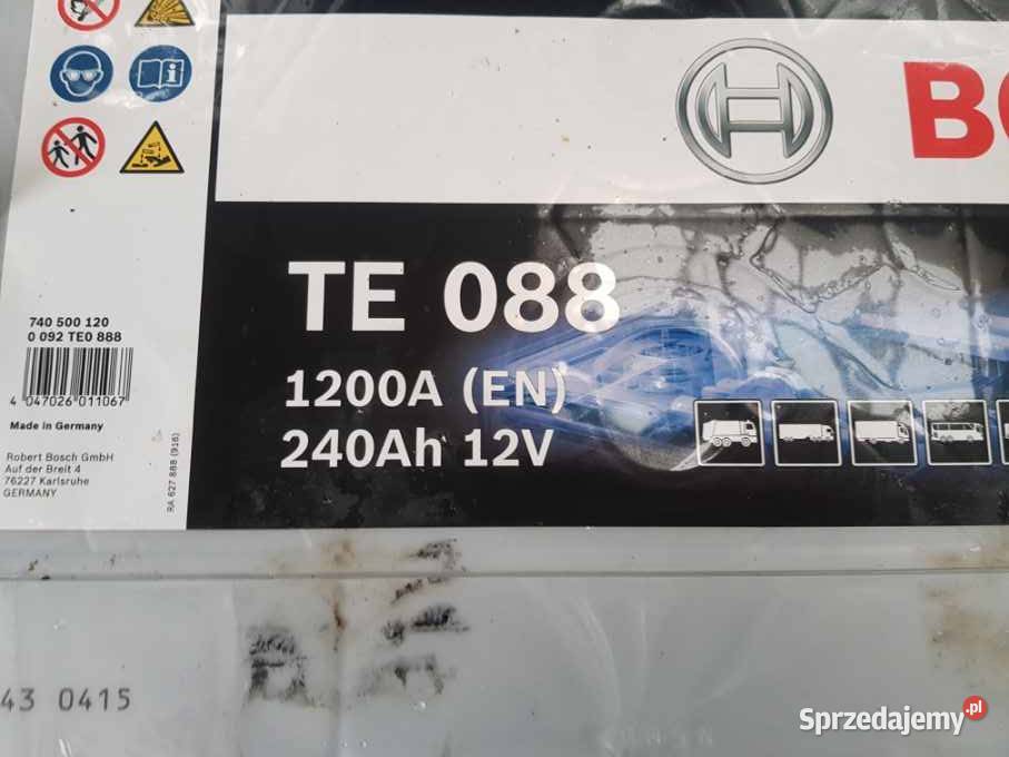 AKUMULATOR BOSCH TE 088 1200A EN 240 Ah 12V akumulatory sprzedam