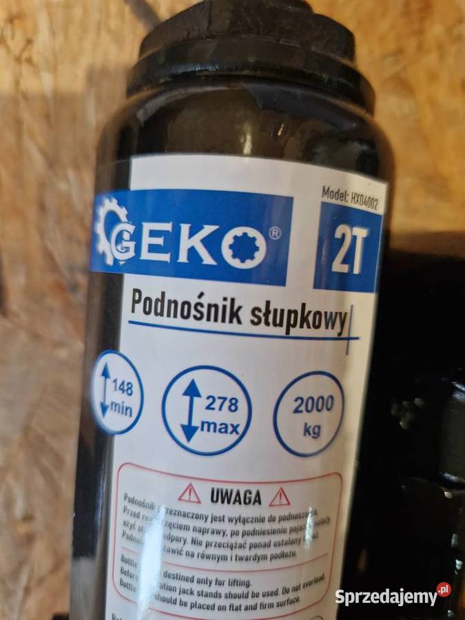 Podnośnik hydrauliczny słupkowy 2T GEKO G01050 wielkopolskie Głogowa