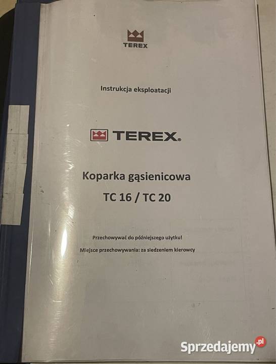 Instrukcja eksploatacji TEREX koparka Biczyce Górne