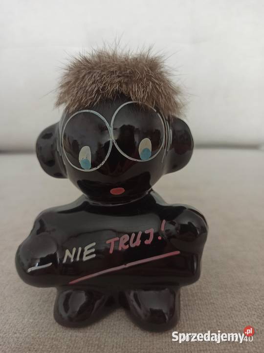 Figurka z z napisem Nie truj z la 90tych XXwieku lubelskie Radzyń Podlaski
