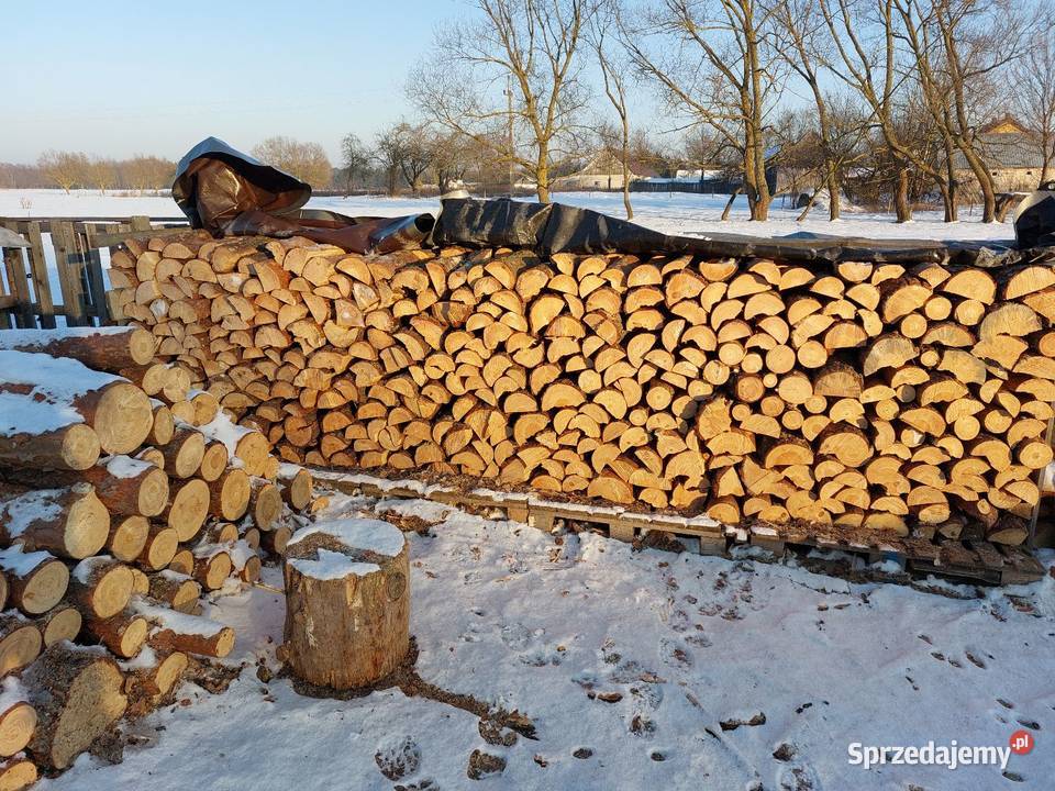 Drewno opałowe sosnowe łupane Sadowne sprzedam