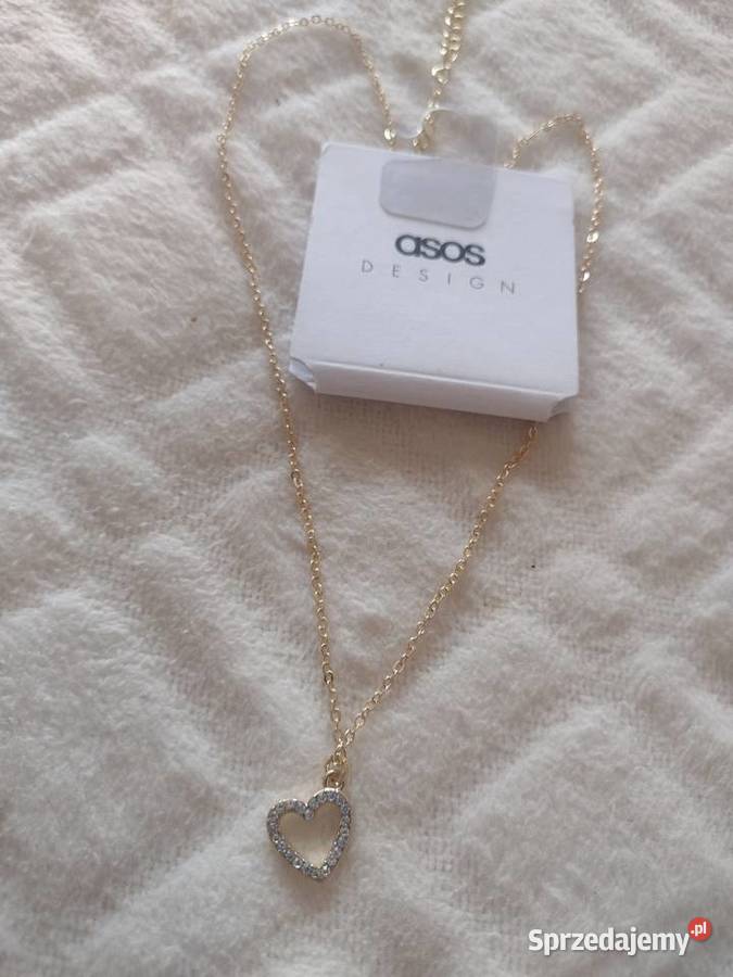 ASOS Łańcuszek z bogato zdobioną zawieszką serce Kraków