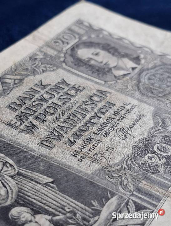 20 z 1940 roku Bank Emisyjny w Polsce Wejherowo