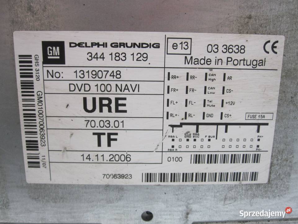 OPEL ANTARA 07r Radio navi dvd 13190748 Kielce