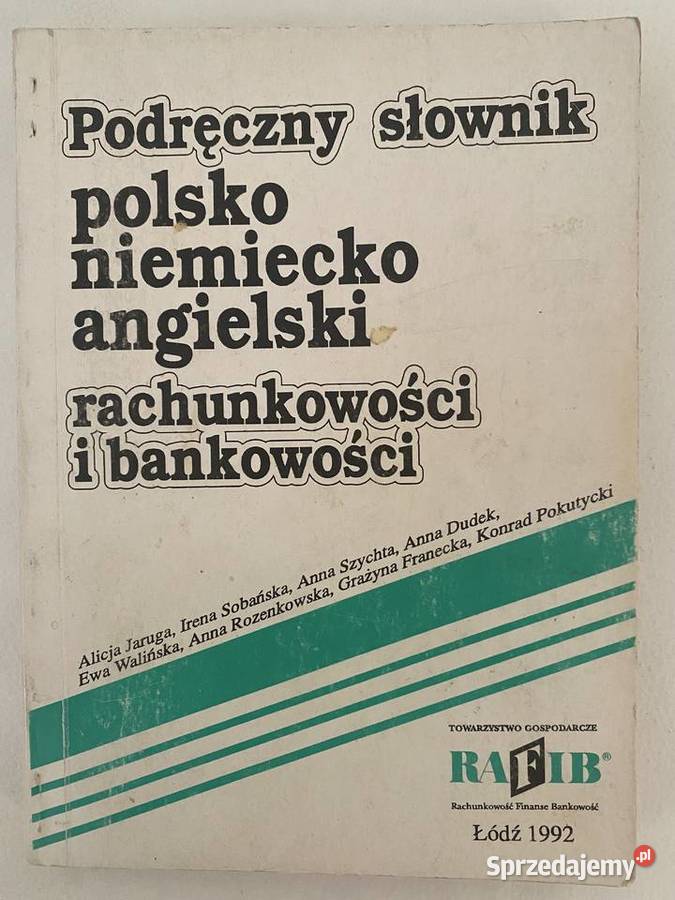 Podręczny słownik polsko niemiecko angielski Rok wydania 1992 Warszawa sprzedam