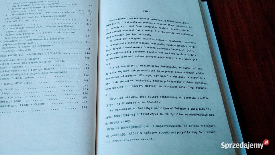 Metody matematyczne fizyki II Majewski sprzedam