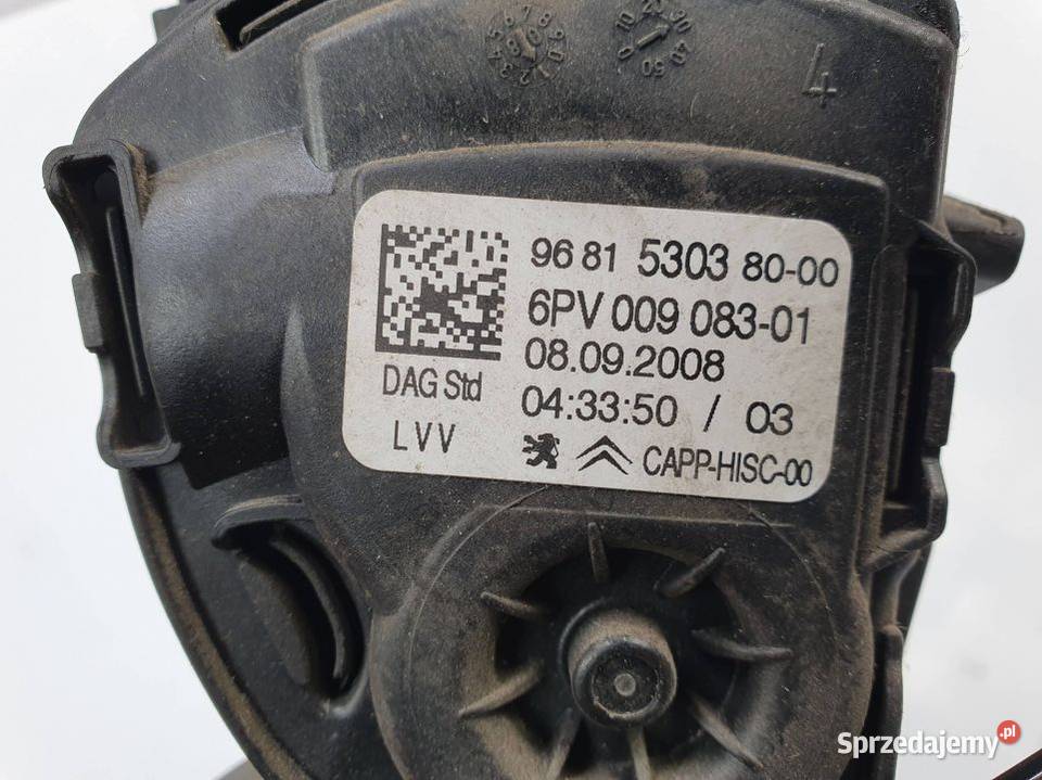 PEDAŁ PEUGEOT 308 SW 9681530380