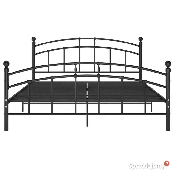 vidaXL Rama łóżka czarna metalowaSKU324979 Warszawa