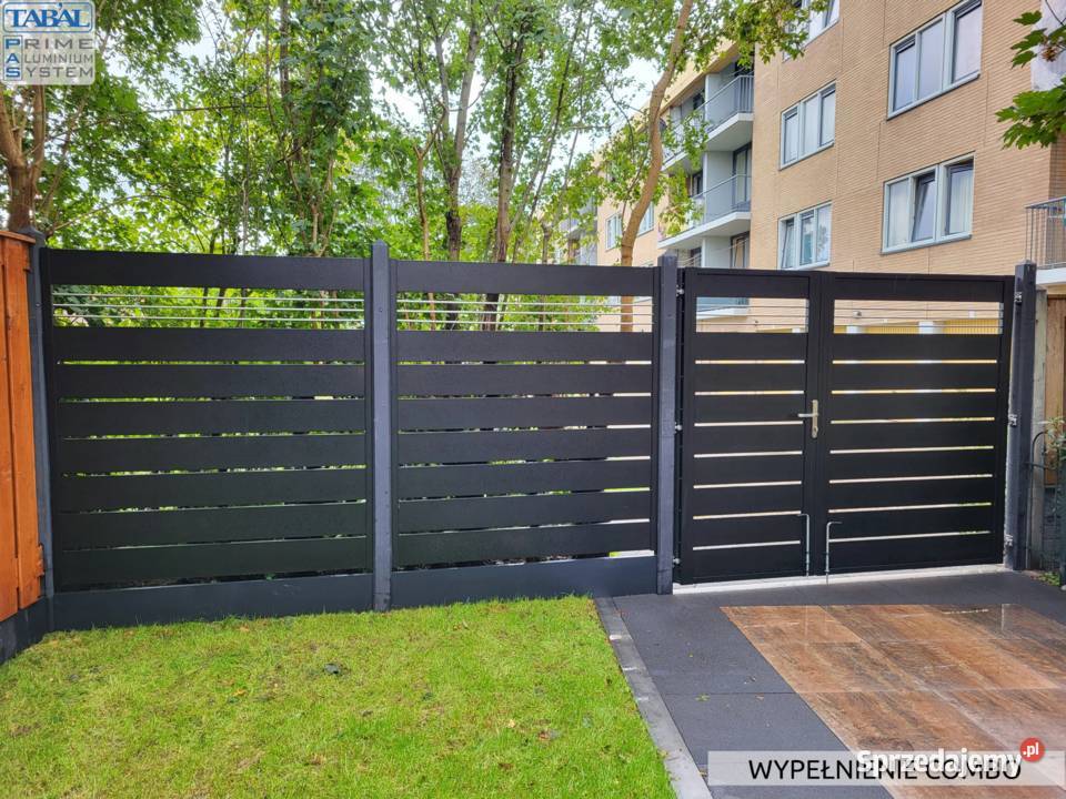 Nowoczesne ogrodzenia ALUMINIUM poziome pionowe Lublin