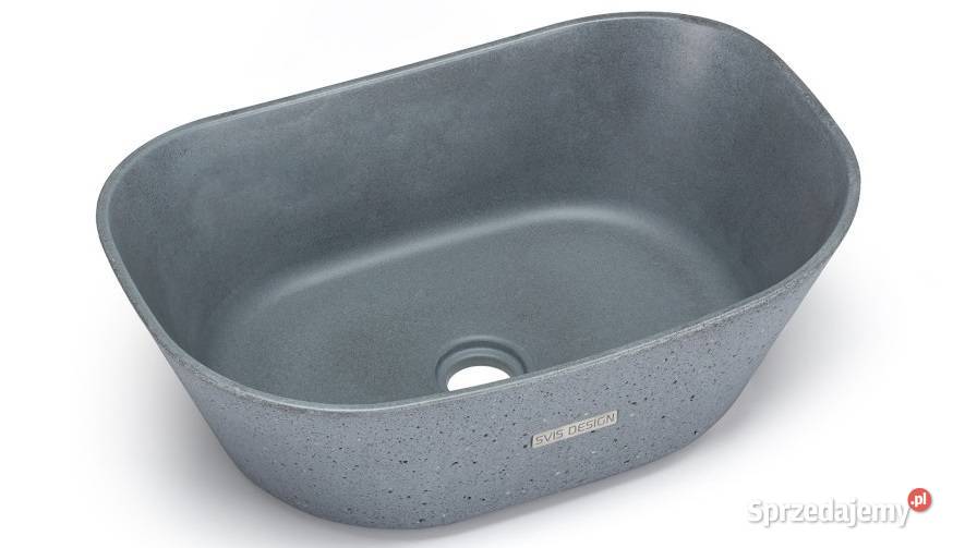 Umywalka 50 LIBRA SANDBLASTED średnioszary