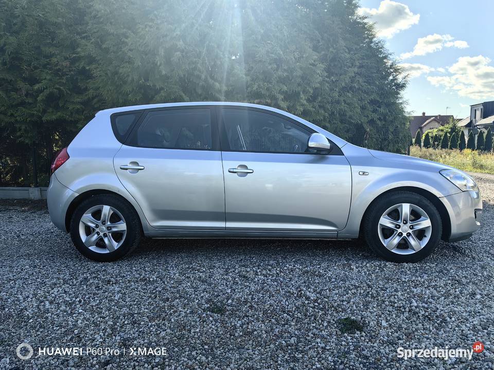 KIA CEED 16 2008r sprowadzona 206kkm przebiegu skórzana tapicerka Łomża
