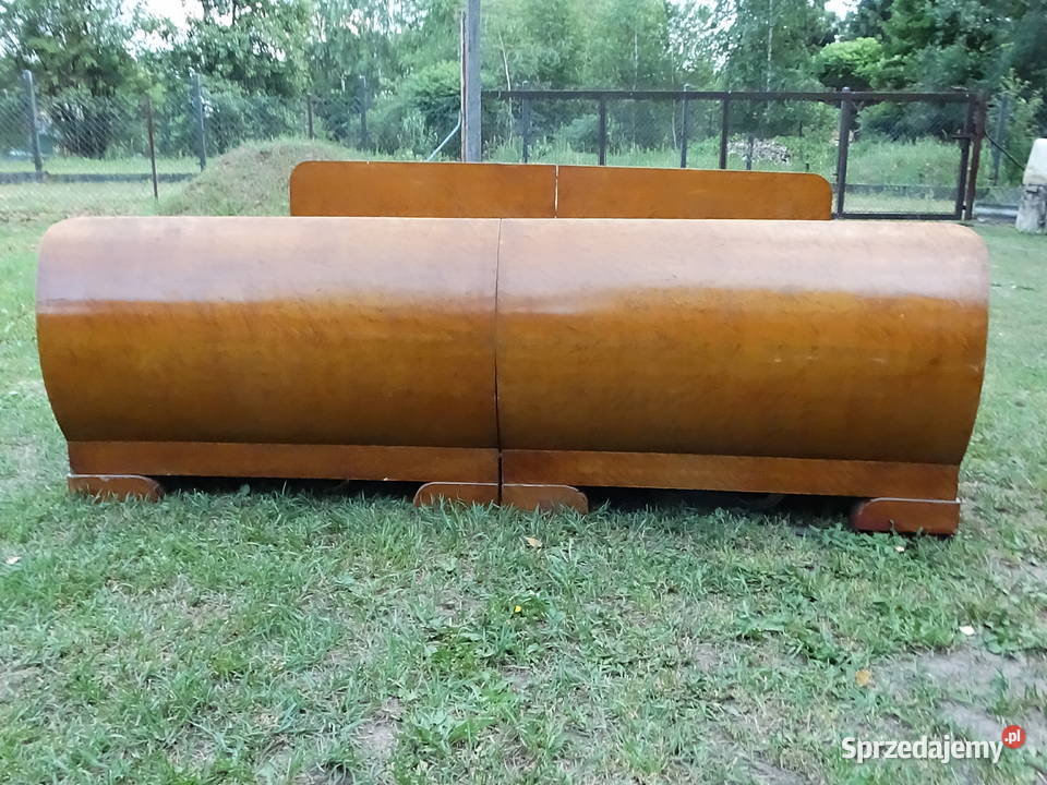 Stylowe Łóżko Małżeńskie Art Deco Retro 2w1 Biłgoraj