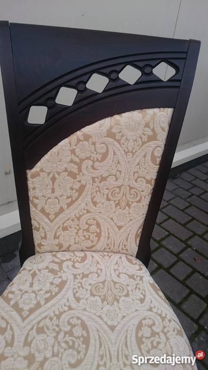 Krzesło stylowe tapicerowane eleganckie do