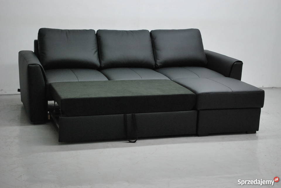 LTC CZARNY NAROŻNIK Z FSPANIA SKÓRA NATURALNA Poznań