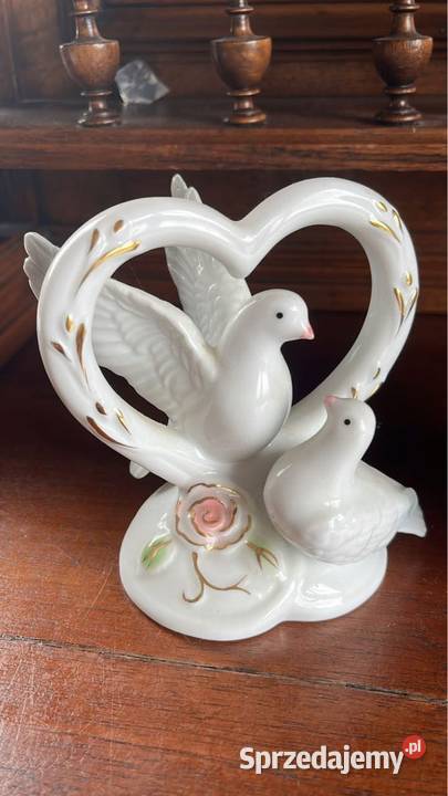 Dekoracyjna figurka porcelanowa Gołębie marki sprzedam
