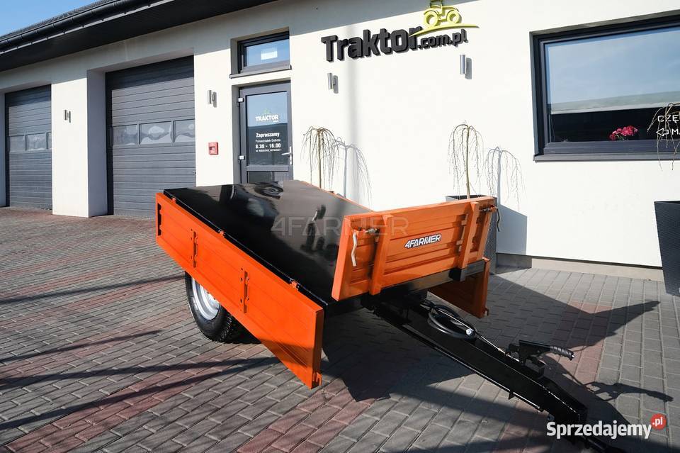 Przyczepa rolnicza jednoosiowa 15T z kiprem Tajęcina