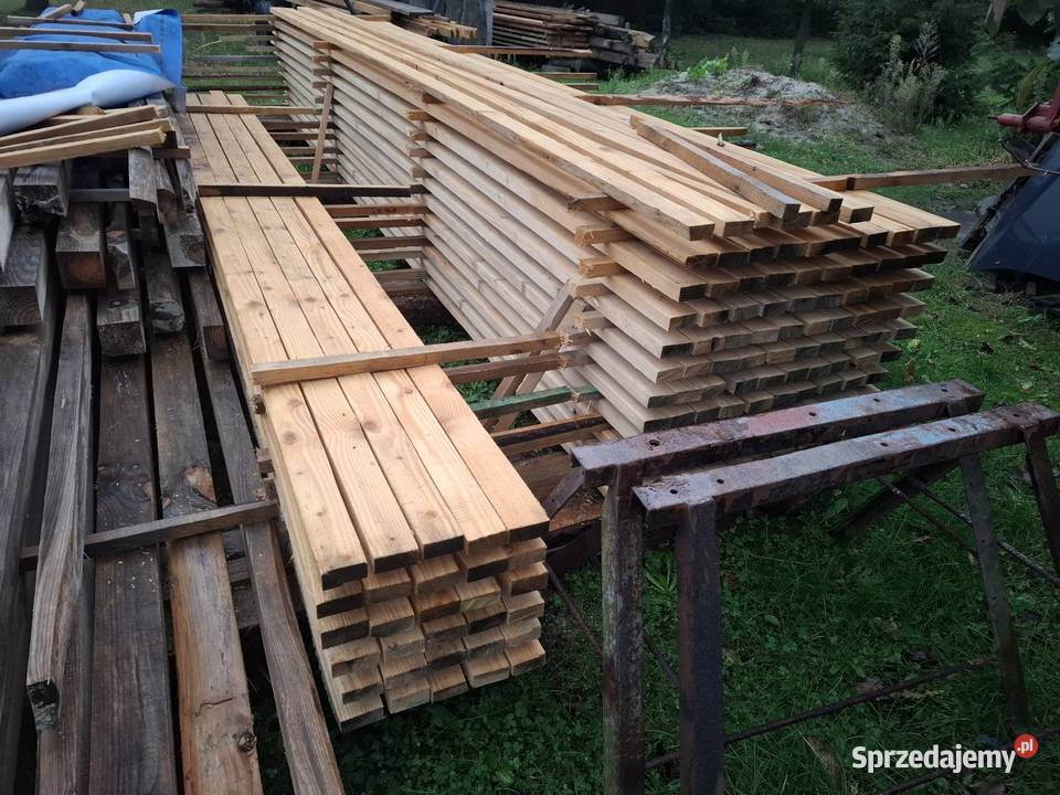 Łaty jodłowe 32x70 mm 5 m Drewno konstrukcyjne Drewno budowlane Żołynia