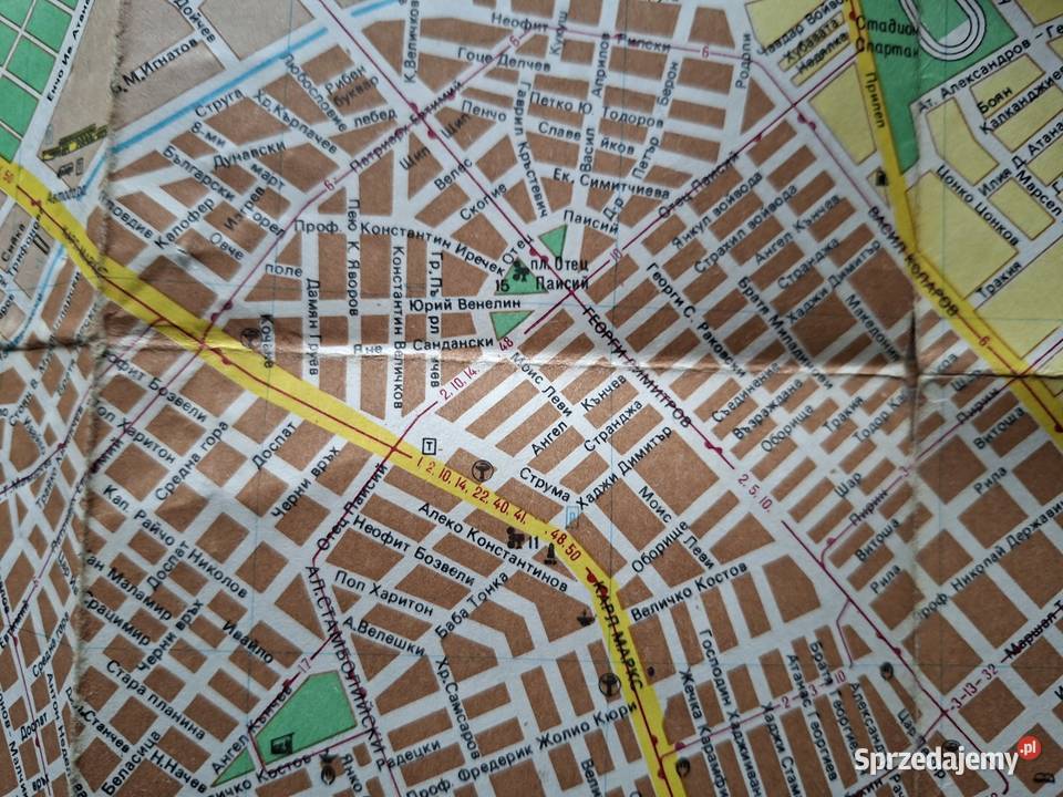 Bułgaria Varna Warna plan miasta Kraków