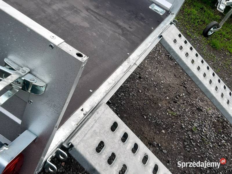 Przyczepka 1oś 250x150 resor 4 haki najazdy