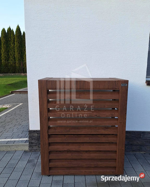 Osłona pompy ciepła 80x40x120 ciemny orzech pomorskie Miastko