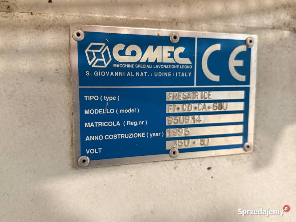 Frezarka do zarabiania końcówek Comec FTCDCA680 Juszczyn
