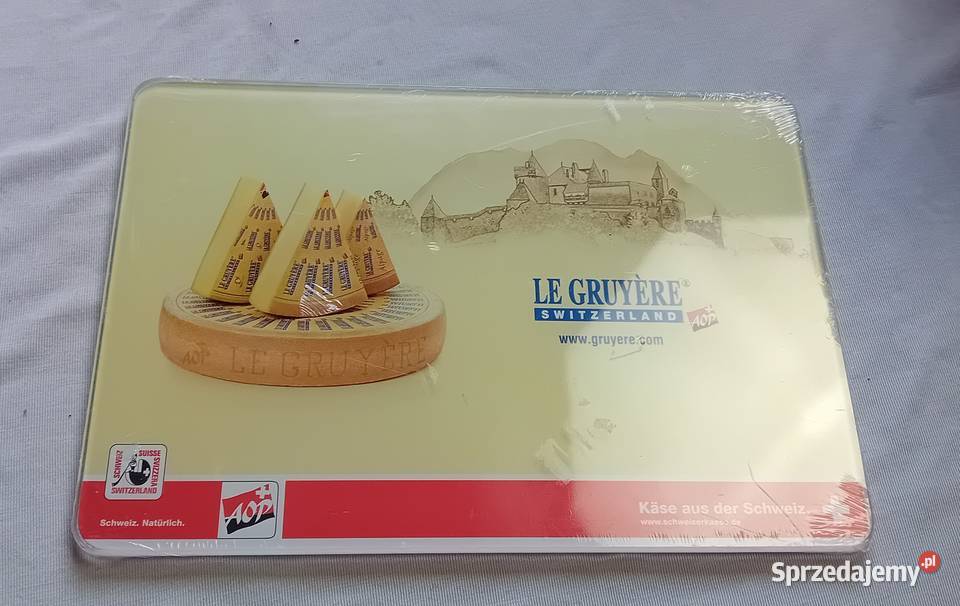 Szklana deska do sera Vintage Szwajcaria Nie Koźminek